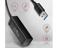 Axagon HUE-M1AL, 4x USB 3.2 Gen 1 MINI hub, metalowy, USB-A 1.2m - 1353431 - zdjęcie 2
